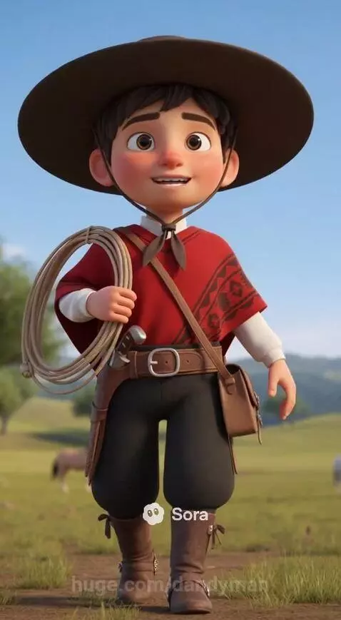 Gauchito Juan (different clips generated by AI and subsequen... by dandyman
