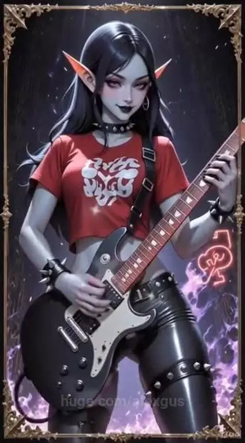 "An elf girl in light summer clothing with rock by alexgus