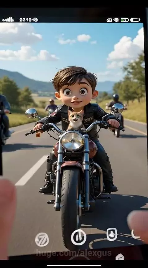 Девочка держит смартфон в одной руке, а другой рукой она про... by alexgus