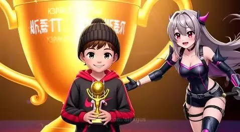 Beautiful anthropomorphic black fur vixen assassin, green ey... by alexgus