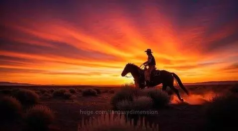 Sunset cowboy by fantasydimension