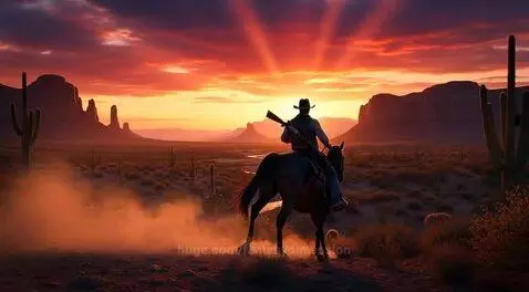 Sunset cowboy by fantasydimension
