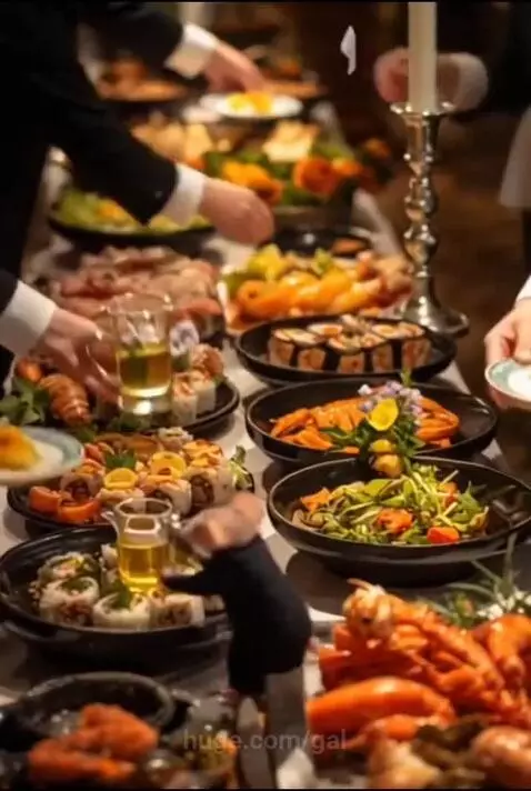 Обед в французском ресторане by gal