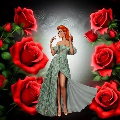 A beauty amongst the roses by onlyrose