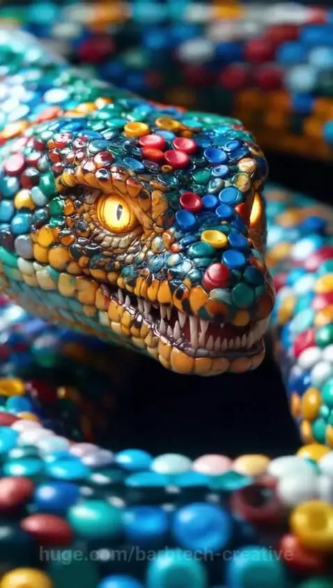 Plastic ocean monsters by barbtech-creative