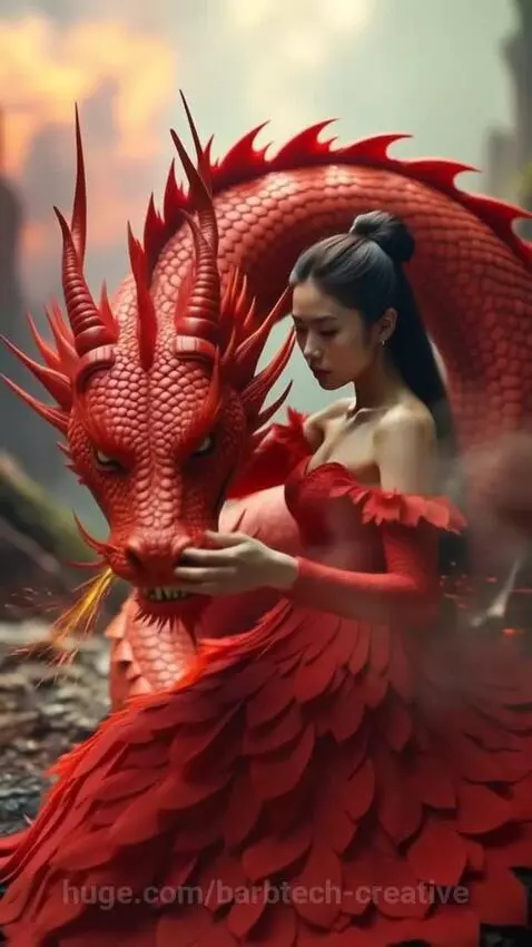 Dragons and fashion by barbtech-creative