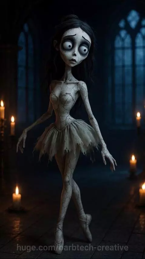 Reimagining Tim Burton's characters by barbtech-creative