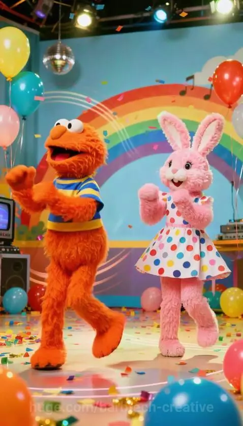 Puppet dancing by barbtech-creative