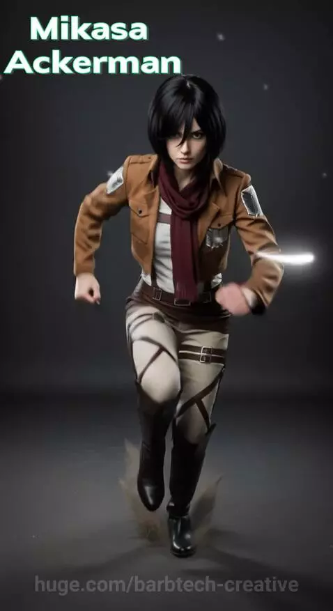 Mikasa Ackerman by barbtech-creative