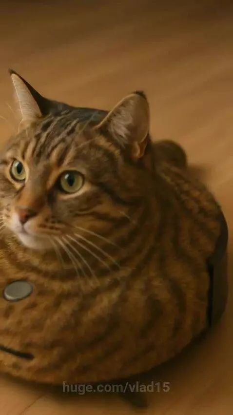 Robot cat vacuum cleaner by vlad15