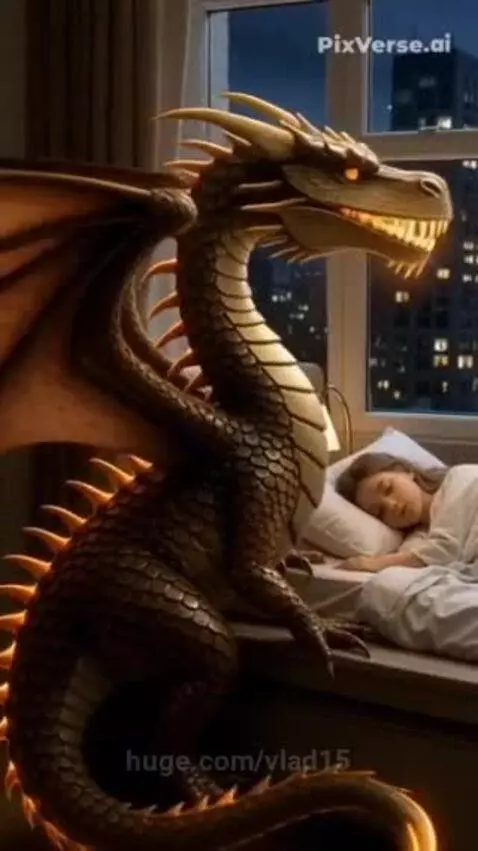 Nothing is scary when your friend is a dragon by vlad15