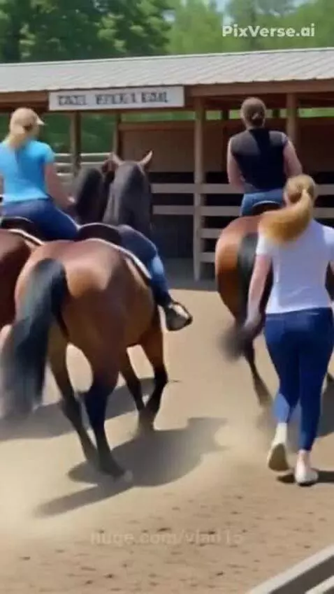 Does she understand the essence of horse riding correctly? by vlad15