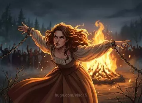 burn a witch at the stake by vlad15
