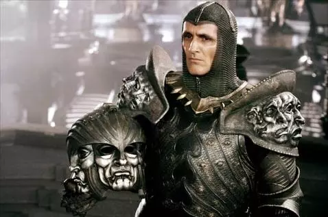 Futuristic soldiers in dark armor fighting with energy blasts amidst explosions and spaceship combat.