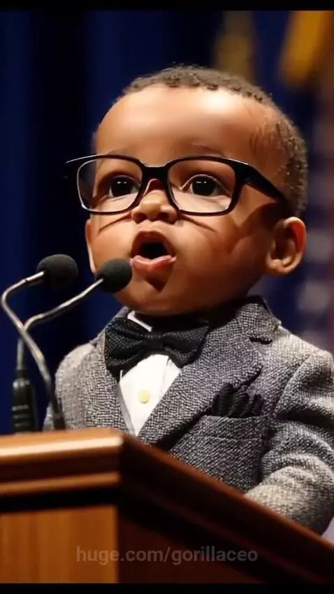 Baby Malcom X by gorillaceo