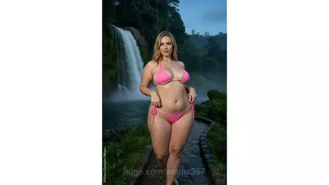 Natural American Woman 🤍 Incredible Photoshoot At Waterfall ... by emma357