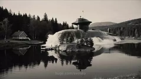 The submarine took off.) by svololo