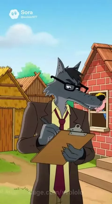 This is a reference to the fairy tale "The Three Little Pigs... by svololo