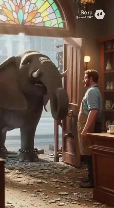 Elephant and giraffe friend by svololo