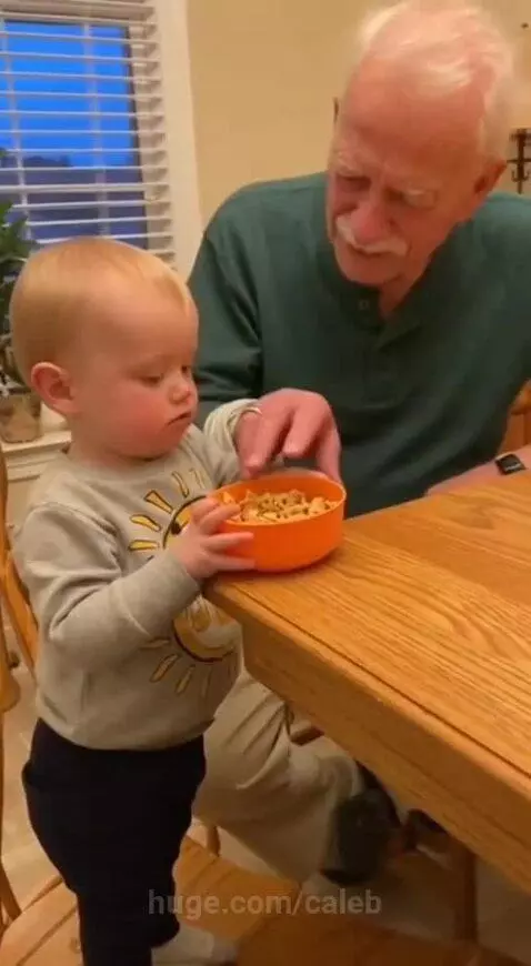 He is the boss, grandpa by caleb