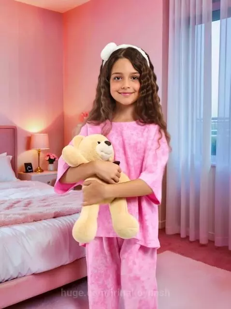 Продолжаем уютные видео с девочкой в розовой пижаме by irinakoynash