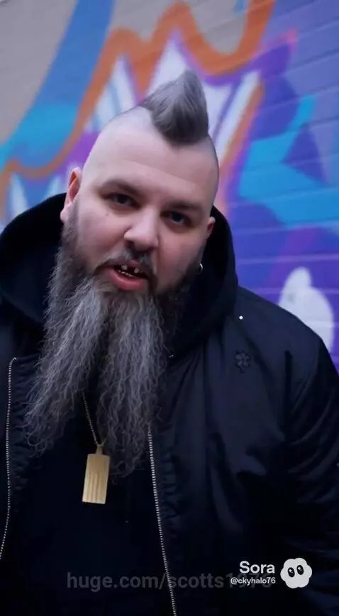 Mohawk guy raps by scotts1976