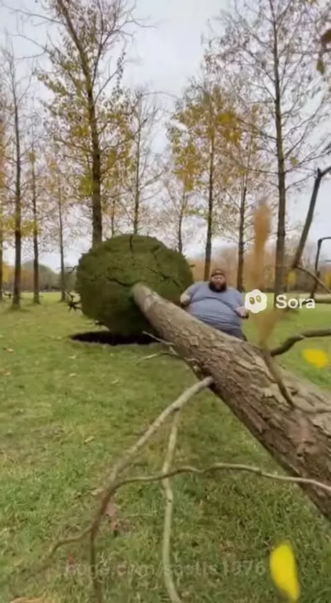 Guy falls and trees fall by scotts1976