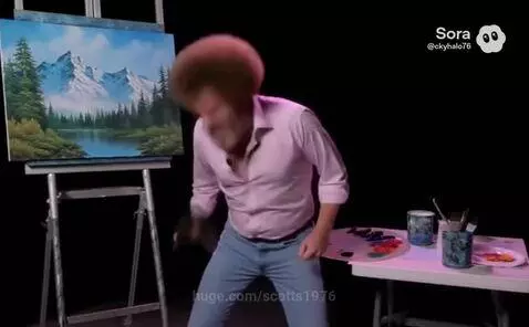 Bob Ross rocking by scotts1976