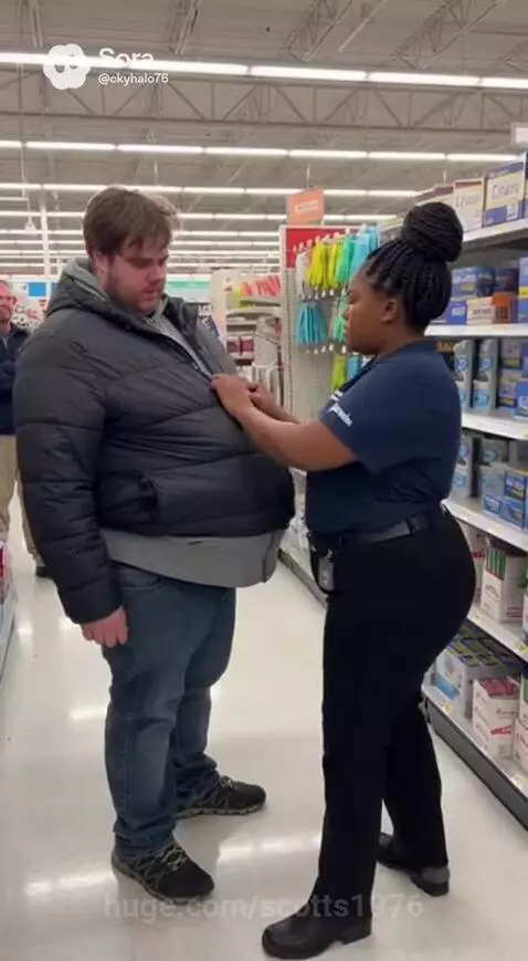 Man get mistaken as a theft he is just a big guy by scotts1976