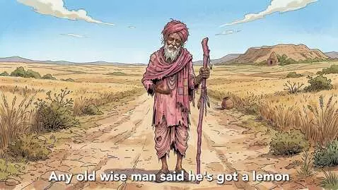 Animated Jesus and a pink panda named Sydney in an olive grove, with a Bible open.