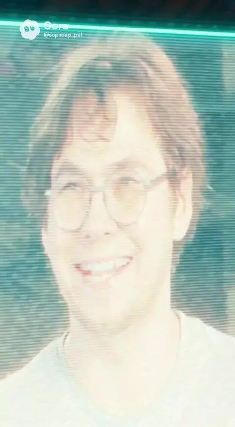 Man in futuristic cockpit with holographic boy, spaceship flying over planet.