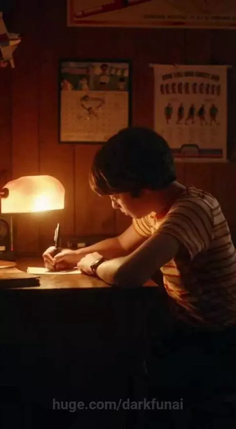 Grandfather explains to grandson how he used to ask girls out by writing letters.