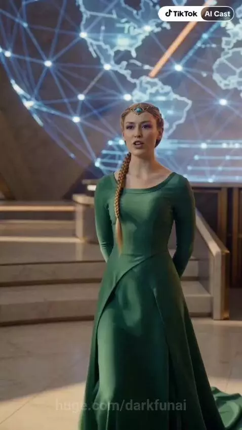 President and Queen in futuristic council chamber, discussing war with the Xhi'vak.