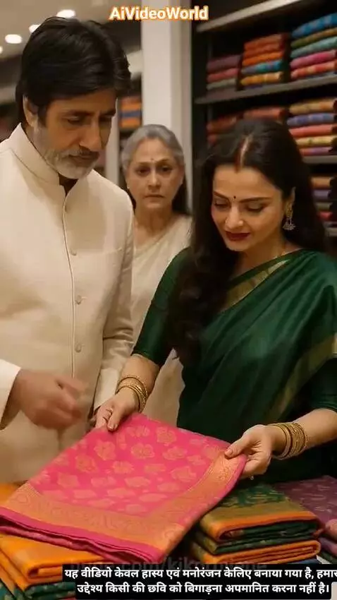 Amitabh Rekha & Jaya Funny Ai video by kikorbijene