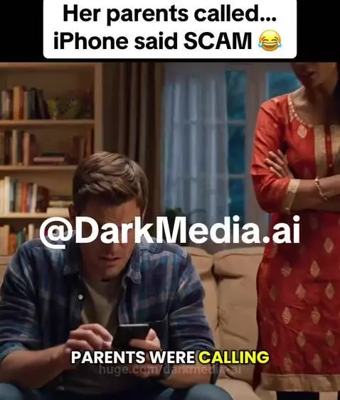 Her parents called... iPhone said SCAM by darkmedia-ai