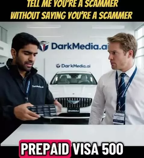 Tell me you're a scammer without saying you're a scammer by darkmedia-ai