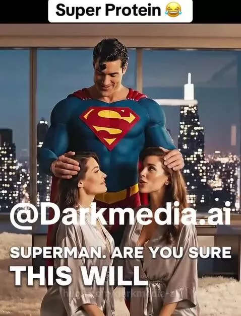 Super Protein 😂 by darkmedia-ai
