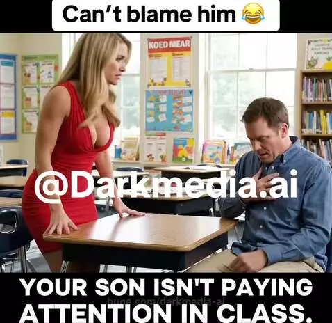 Can’t blame him 😂 by darkmedia-ai