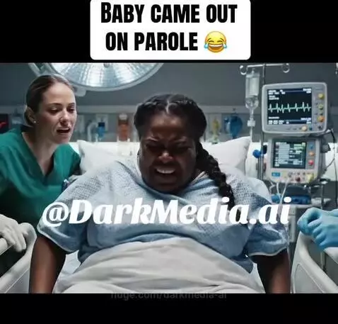 Baby came out on parole 😂 by darkmedia-ai