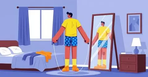 Man Walking Away from the Mirror by ashu007