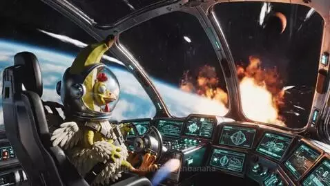 chicken banana is on a mission to Mars by chickenbanana