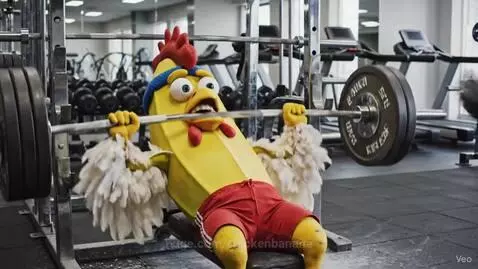 Chicken banana workout! by chickenbanana