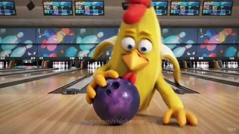 chicken banana bowling! by chickenbanana