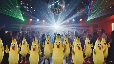 chicken banana dance party! by chickenbanana