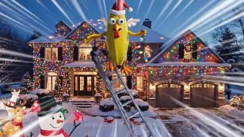 Chicken banana is decorating for Christmas! by chickenbanana