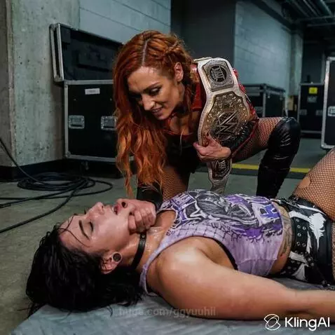 Becky seals the win with a kiss by ggyuuhii