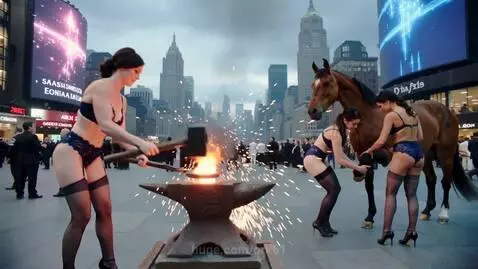 Belarus. Manhattan. The horse needs new horseshoes. by ork61