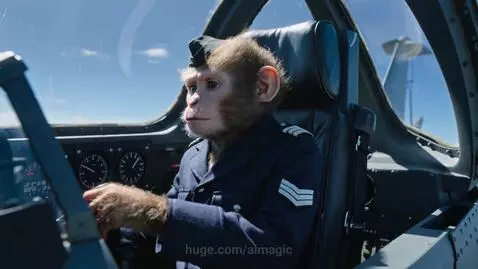 Monkey flying jets by aimagic