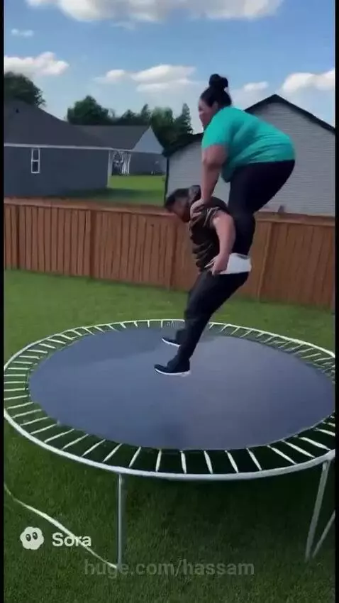 Woman and a man having fun by hassam