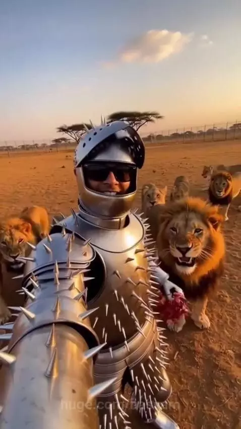 Sikes suit vs lion by hassam